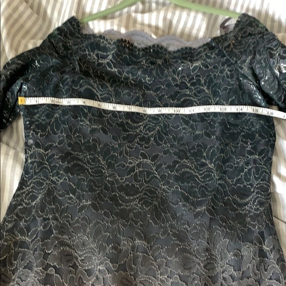 Gray Ombré Lace Dress Size 4 - Picture 5 of 7